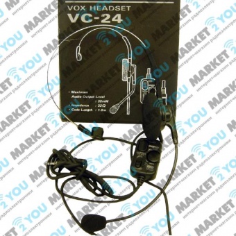 Yaesu VC-24 гарнитура с выносным микрофоном и VOX
